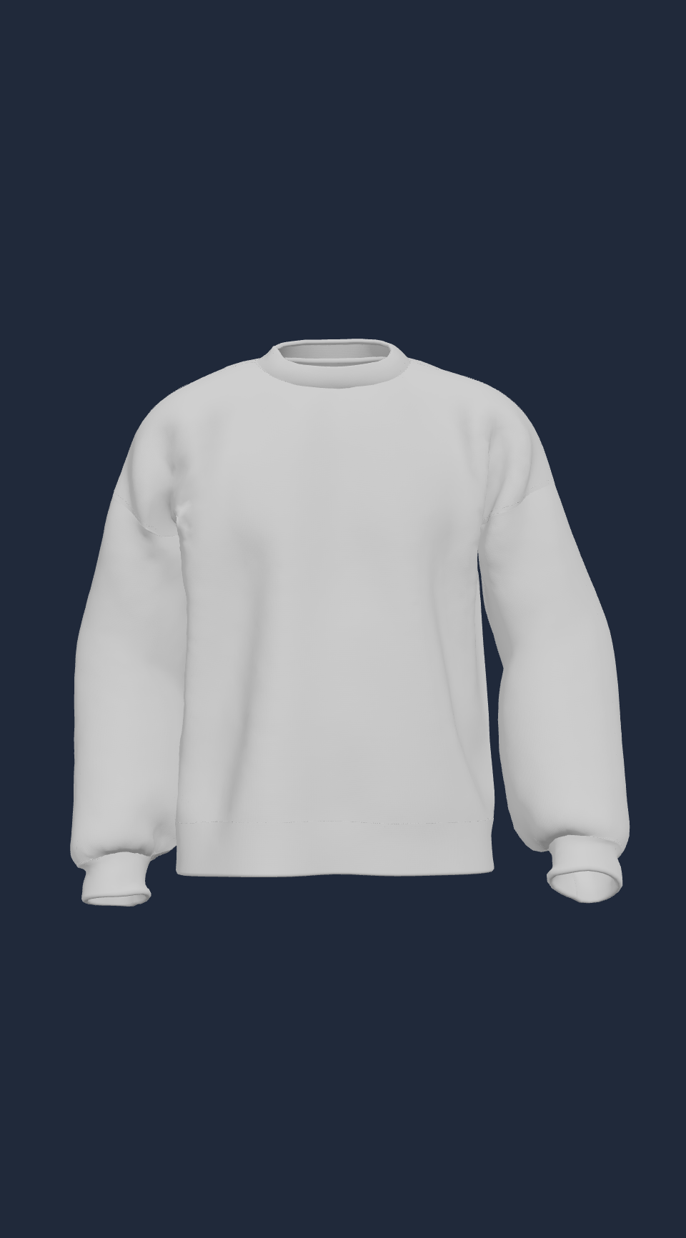 Original 3D sweatshirt mockup preview